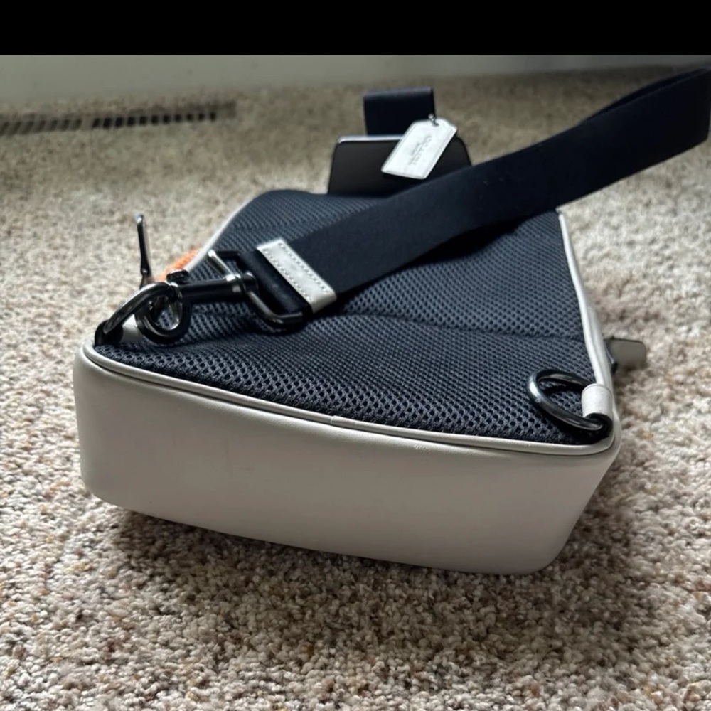 COACH C8126 Track Pack in Colorblock Signature Canvas Charcoal Denim - Picture 12 of 12